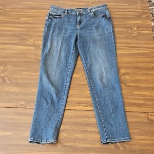 Dress Barn Women's Classic Blue Straight Leg Jeans